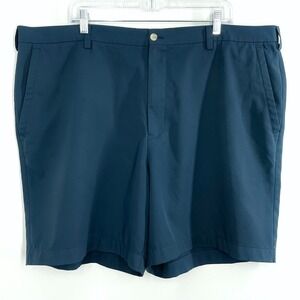 Peter Millar Golf Shorts Men's 44 Blue Wicking Performance Casual Flat Front